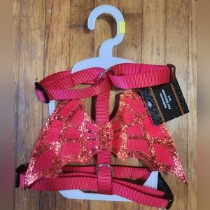 Halloween Costume Devil Harness for small dog.Complete with red wings.SIZE SMALL